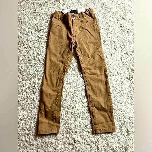 GIRLS CHILDREN’S PLACE JEGGINGS SIZE 5 KHAKI NWT - Picture 1 of 5